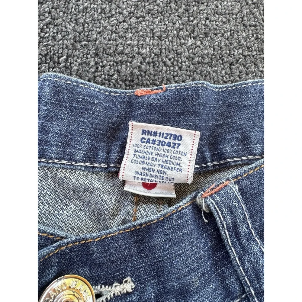 True Religion Billy Super T Jeans 40x33 Made in USA Dragon Embroidery Pocket